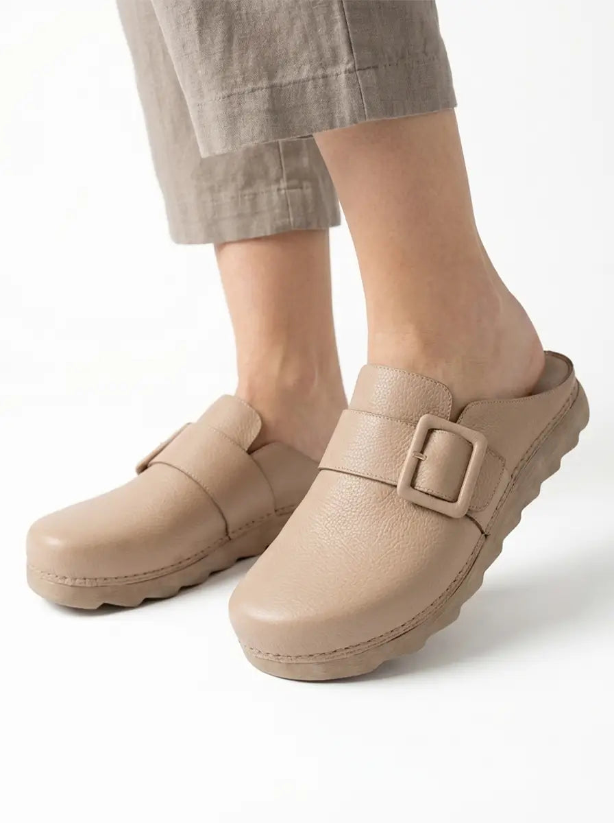 Sabot Médical Plat Beige