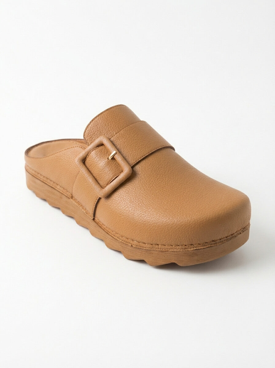 Sabot Médical Plat Tabac