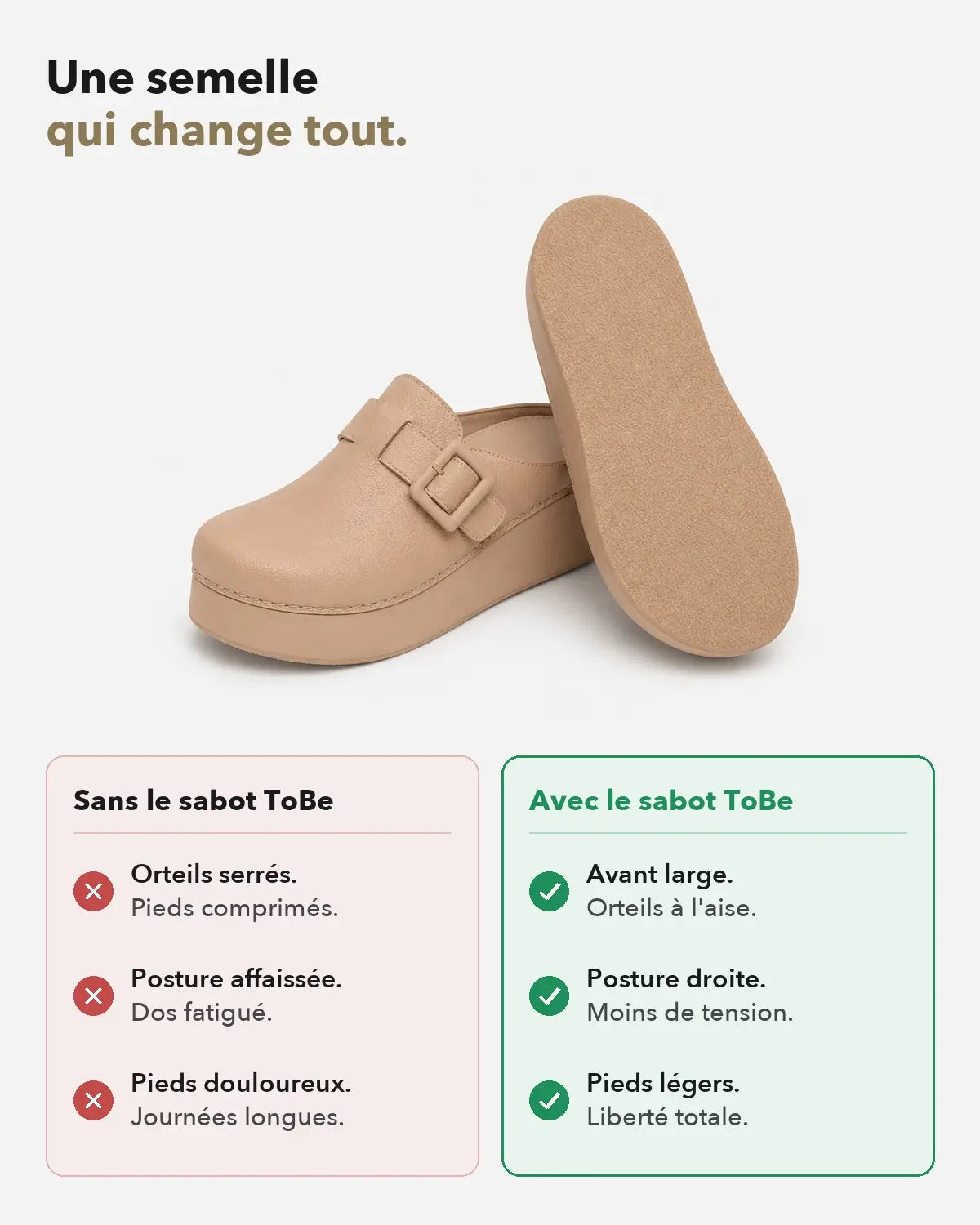 Véra Beige – semelle