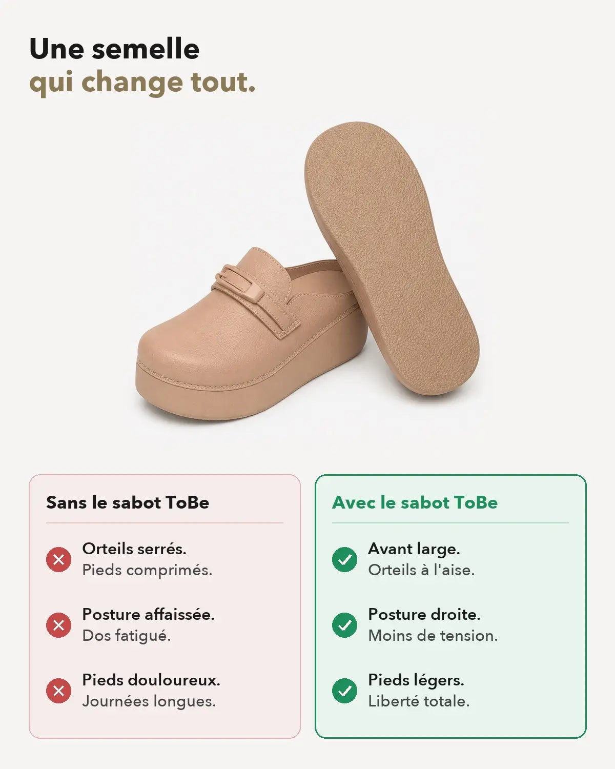 Livia Beige – semelle