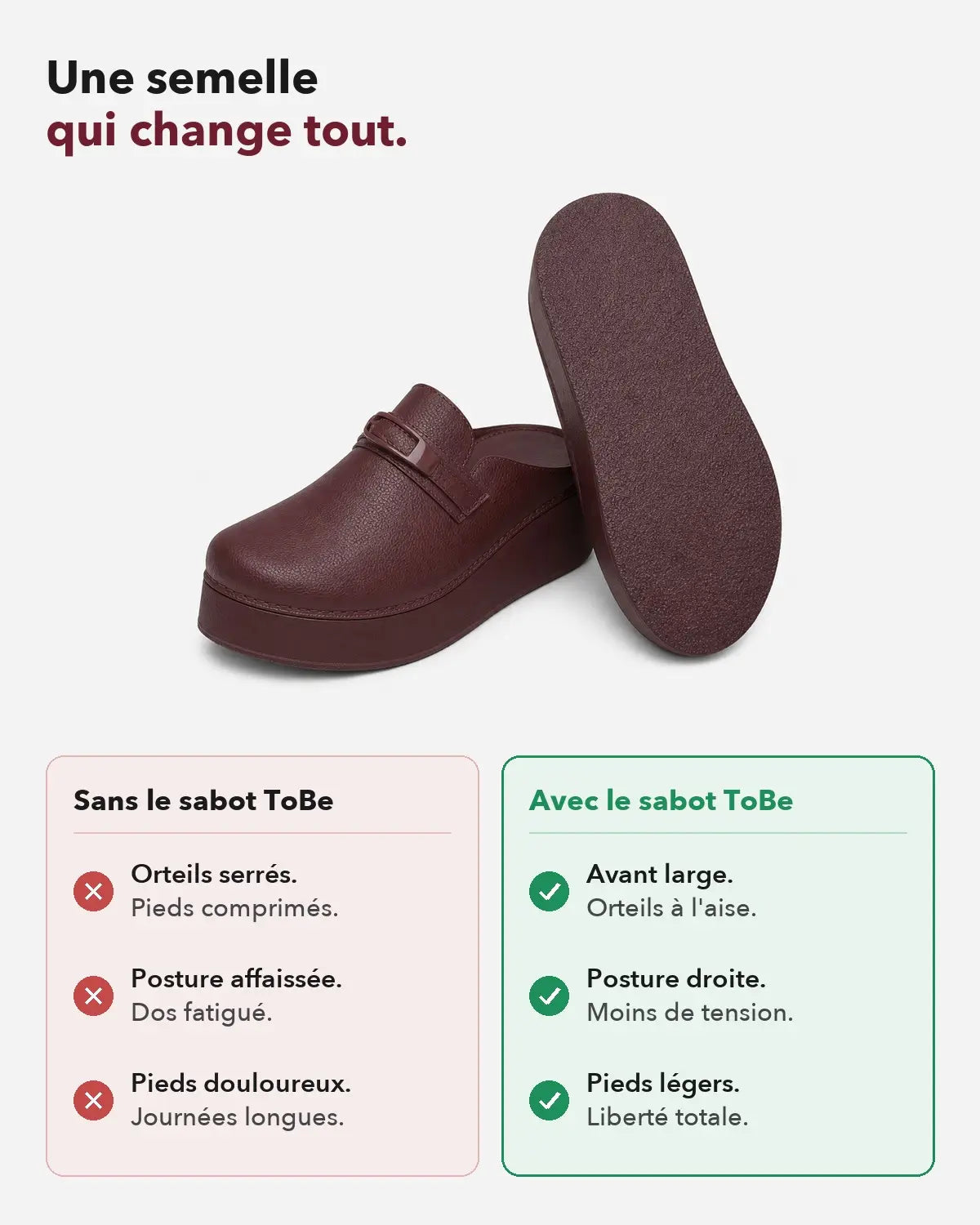 Livia Burgundy – semelle